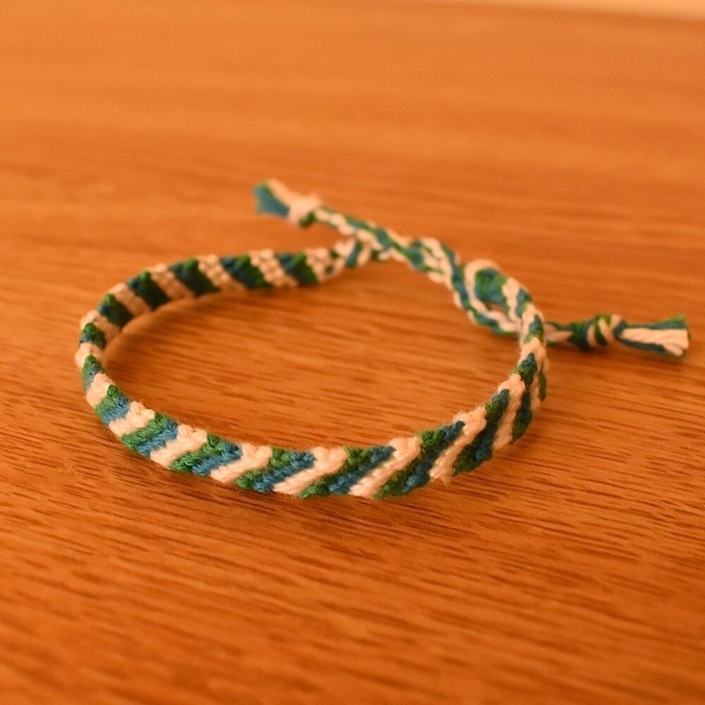 Blue Green Woven‎ Bracelet